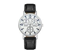 Tonsee Accessoire Armbanduhr Mit Armband Art- und Weisesport-Männer Edelstahl-Kasten-Gürtel-Band-Quarz-analoge Armbanduhr Armbanduhr Automatisch (D-B, One Size)