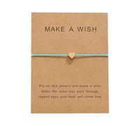 Tonsee Accessoire Damen-Handketten Edelstahl Herz Anhänger Armband Charme Handgelenk Armreif Mädchen Zubehör Weihnachtsgeschenke Damenuhr (Green-2, One Size)