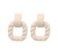 Tonsee Accessoire Damen Ohrring aus Edelstahl Rechteckige Ohrringe für Frauen Quadratische Acrylohrringe Geometrische Statement-Ohrringe Piercing Ohrringe Damen (6-Beige, One Size)