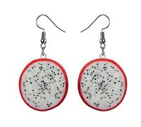 Tonsee Accessoire Damen Ohrringe Ohrstecker Classic Zirkonia Niedliche weibliche Obst-Ohrringe, mehrteiliges Set, lustige Kawaii-Zitronen-Ohrringe, Funky Novelty Fremde Dinge Ohrringe (A-b, One Size)