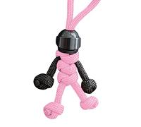 Tonsee Accessoire Motorradfahrer Minifigur hängende Kette Regenschirm Seil Weben Schlüsselanhänger kreative Persönlichkeit Motorradhelm Schlüssel Zubehör Draht Schlüsselanhänger Klein (c-A, One Size)