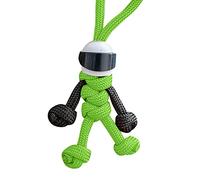 Tonsee Accessoire Motorradfahrer Minifigur hängende Kette Regenschirm Seil Weben Schlüsselanhänger kreative Persönlichkeit Motorradhelm Schlüssel Zubehör Draht Schlüsselanhänger Klein (c-I, One Size)