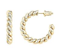 Tonsee Accessoire Ohrringe Damen Ohrstecker Creolen für Frauen Huggie Ohrringe Ohrringe Damen Temperament Schmuck Ohrringe Alltag (Gold-H, One Size)