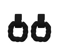 Tonsee Accessoire Ohrringe Damen Rechteckige Ohrringe für Frauen Quadratische Acrylohrringe Geometrische Statement-Ohrringe Ohrringe Aus 14 (Black-6, One Size)