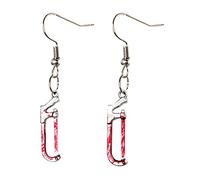 Tonsee Accessoire Ohrringe Damen Scheren-Tropfen-Ohrringe für Frauen-Mädchen-Blut gedruckte Scheren-Ohrringe Hallowee-Party-Horror-Ohrringe Ohrringe Aus 14 (A-8, One Size)