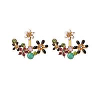 Tonsee Accessoire Ohrringe Organisator Mode kleine frische Sonne eingelegt farbige kleine Ohrstecker Cross Border Ohrschmuck 585 Ohrringe Für Damen (Camouflage, One Size)