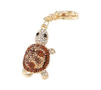 Tonsee Accessoire Schlüsselanhänger Schildkröte Schildkröte Schlüsselanhänger Schlüsselanhänger Charm Schlüsselanhänger für Männer und Frauen Schlüsselanhänger Carbon (Brown-B, One Size)