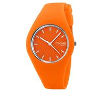 TONSHEN Damenuhr Fashion Analog Quarz Uhren Einfach Casual Kautschuk Armbanduhr für Damen Mädchen 12 Farbe (Orange)