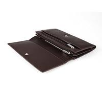 TONY PEROTTI Cortina Damen Geldbörse 17,5 x 10 cm in Braun echtes Italienisches Leder