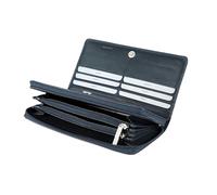 TONY PEROTTI Cortina Damen Geldbörse 19 x 10 cm in Blau echtes Italienisches Leder