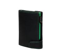 Tony Perotti Furbo Fucheccio Kreditkartenetui 10 cm - Schwarz/Grün