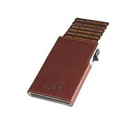 Tony Perotti Furbo Kreditkarten-Etui Leder Slim RFID 9 cm - dunkel braun