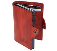 Tony Perotti Furbo Pull-Up-Leder Kreditkartenetui 10 cm - Rot