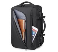 Tonysa Vakuum Kompressions Rucksack mit Elektrischer Pumpe, 36-55L Erweiterbarer Reiserucksack, Platzsparender Vakuumbeutel für Reise, Lagerung (Kompression bis 75%)