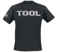 Too'l 24/7 Herren-T-Shirt Metallic Silver Logo (Sleeve Print) – schwarz – 100% Baumwolle – Größe S