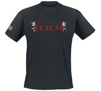 Tool Skull Spikes Männer T-Shirt schwarz S 100% Baumwolle Band-Merch, Bands, Totenköpfe