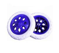 tooloflife 2 Stücke Blau Wagenräder Heißes Rad Design Kunststoffkern Schaumstoffräder Einkaufswagen Räder Laufkatze Reisegepäck Wagenradrollen