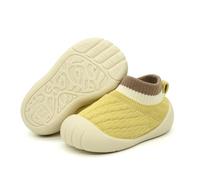 TootyTots Baby Erstlaufschuhe mit Rutschfester Sohle | Atmungsaktive Strick-Mesh Sockenschuhe für Jungen & Mädchen | Leichtes Anziehen, Weiche Sohle für Innen- und Außenbereich