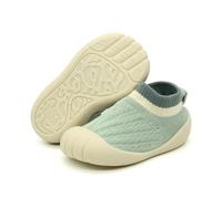 TootyTots Baby Erstlaufschuhe mit Rutschfester Sohle | Atmungsaktive Strick-Mesh Sockenschuhe für Jungen & Mädchen | Leichtes Anziehen, Weiche Sohle für Innen- und Außenbereich
