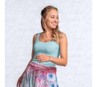 Top aus Bambusviskose (ökologisch) - blue breeze Wasserblau - Gr. - L