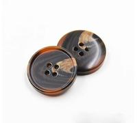 Top Coat Schnalle Windjacke Knopf Anzugknopf 50Stk | Nähknöpfe aus Kunstharz for Mäntel, Pullover, Hemden, Hosen, Röcke(Brown,22mm)
