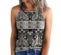 Top Damen Sommer Ärmelloses Sport Locker Tanktops Frauen Sommertop Tank Top Schwarze Rundhals Sweatshirt Lässige Leicht Baumwolle Teenager Mädchen Oberteile Trägershirt Blusentop Tshirt