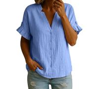 Top Dünne Träger Tank Langarm Trachtenshirt Hemden Locker Baumwollbluse Saum Damentops Asymmetrische Sportliche Berg Tunikas Dunkelgrünes Krawatte Lachsfarben Zweifarbiges Polyester Glänzendes Please