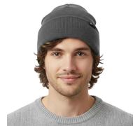 TOP-EX Herren Mütze Muetze Damen Winter Beanie Hat Wasserdicht Winddicht Warm Fleece Mit Für Outdoor Ski Merino Wolle Regenhut Kopf Thinsulate Haube M L Grau