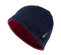 TOP-EX PolarWool Winter Beanie Herren Damen Wollmuetze Fleece Mütze Warme Wintermütze Strickmütze Wendemütze Geschenke Ski Laufmuetze Winddicht Marineblau M/L