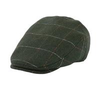 TOP-EX Schiebermütze Herren Wollmischung Flatcap Newsboy Schirmmütze Baskenmütze Cap Vintage Cap Barrett Ivy Gatsby Tweed Beret Peaked Caps für Golf Driver Plaid_Grün XL