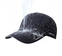 TOP-EX TOPEX XL/XXL wasserdichte Baseball Cap Herren Damen Running Cap Basecap Sports Golf Cap - Sonnenschutz Regenschutz Faltbar Leicht Schwarz M/L