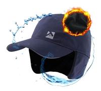 TOP-EX Übergroße XL/XXL Herren Damen wasserdichte Winter-Baseballkappe mit Fleece gefütterten Ohrenschützern und Trapperhut für kaltes Wetter extra große Köpfe X-Large Marineblau