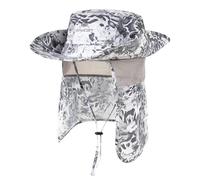 TOP-EX UPF 50 Sonnenhut mit Nackenschutz, wasserdichter Safari Outdoorhut | UVCoolix™, kühlendes Schweißband, UPF 50 Sonnenschutz, luftige Mesh-Einsätze, verstellbares Kinnband, platzsparend verstaubar
