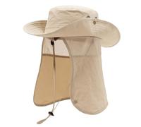 TOP-EX UPF 50 Sonnenhut mit Nackenschutz, wasserdichter Safari Outdoorhut | UVCoolix™, kühlendes Schweißband, UPF 50 Sonnenschutz, luftige Mesh-Einsätze, verstellbares Kinnband, platzsparend verstaubar