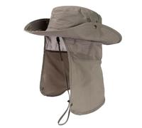 TOP-EX UPF 50 Sonnenhut mit Nackenschutz, wasserdichter Safari Outdoorhut | UVCoolix™, kühlendes Schweißband, UPF 50 Sonnenschutz, luftige Mesh-Einsätze, verstellbares Kinnband, platzsparend verstaubar