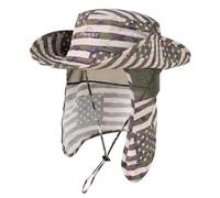 TOP-EX UPF 50 Sonnenhut mit Nackenschutz, wasserdichter Safari Outdoorhut | UVCoolix™, kühlendes Schweißband, UPF 50 Sonnenschutz, luftige Mesh-Einsätze, verstellbares Kinnband, platzsparend verstaubar