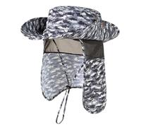 TOP-EX UPF 50 Sonnenhut mit Nackenschutz, wasserdichter Safari Outdoorhut | UVCoolix™, kühlendes Schweißband, UPF 50 Sonnenschutz, luftige Mesh-Einsätze, verstellbares Kinnband, platzsparend verstaubar