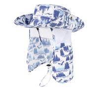 TOP-EX UPF 50 Sonnenhut mit Nackenschutz, wasserdichter Safari Outdoorhut | UVCoolix™, kühlendes Schweißband, UPF 50 Sonnenschutz, luftige Mesh-Einsätze, verstellbares Kinnband, platzsparend verstaubar