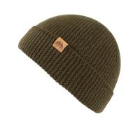 TOP-EX XL/XXL 100% Merino Wolle Fisherman Beanie Herren & Damen Großer Head, Thermo Winter mütze, Unisex Stretchy Weich Wollmütze für Geschenk, Strickmuetze für Ski Running, Urban Olive