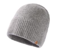 TOP-EX XL/XXL 100% Merinowolle Beanie Mütze, Wintermuetze Wollmütze Herren Damen, Strickmuetze Fisherman Beanie Trawler Mütze Warme Fleece Futter Hellgrau Großer Kopf