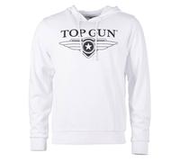 Kapuzenpullover TOP GUN "TG20201049", Herren, Gr. 3xl, weiß, Obermaterial: 100% Baumwolle, Pullover Sweatshirt Hoodie (53261555-XXXL) weiß