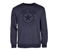 Sweater TOP GUN "TG20212106" Gr. 3XL, blau (navy) Herren Sweatshirts (59361054-XXXL)