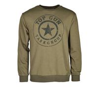 Sweater TOP GUN "TG20212106" Gr. 3XL, grün (oliv) Herren Sweatshirts (83336821-XXXL)