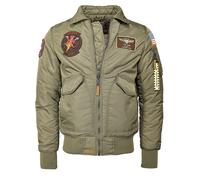 Bomberjacke TOP GUN "TG20214004", Herren, Gr. 50 (M), grün (olive), Obermaterial: 100% Polyamid / Innenfutter: 100% Polyester, Jacken (19056926-M) olive