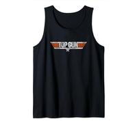 Top Gun Distressed Logo Tank Top