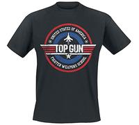 Top Gun Fighter Weapons School Männer T-Shirt schwarz XXL 100% Baumwolle Fan-Merch, Filme