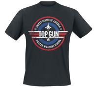 Top Gun Fighter Weapons School T-Shirt schwarz in 3XL