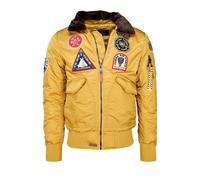 Top Gun Fliegerjacke Pilotenjacke Bomberjacke Flying Tigers gelb