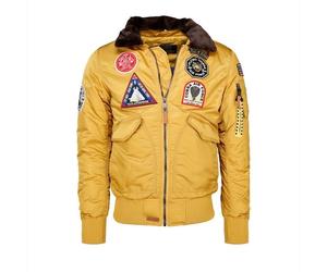Top Gun Fliegerjacke Pilotenjacke Bomberjacke Flying Tigers gelb