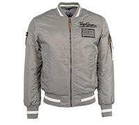 Pilotenjacke TOP GUN "TG20212518" Gr. 50 (M), grau (grey) Herren Jacken Übergangsjacken (21554826-M)